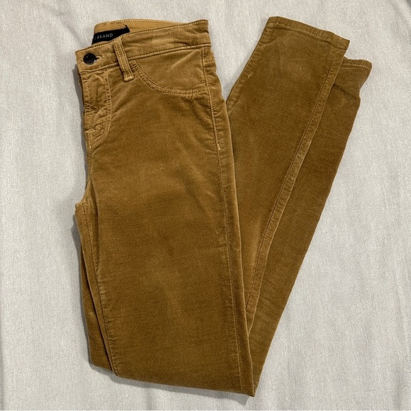 J Brand sz 24 velvet skinny pants, color "Vienna," stretchy, fall, autumn - Picture 1 of 10